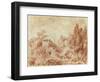 Ancient Theatre, Hadrian's Villa, Near Tivoli-Jean-Honore Fragonard-Framed Giclee Print