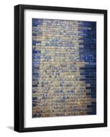 Ancient Tiled Wall with Babylonic Characters-Hofmeester-Framed Photographic Print