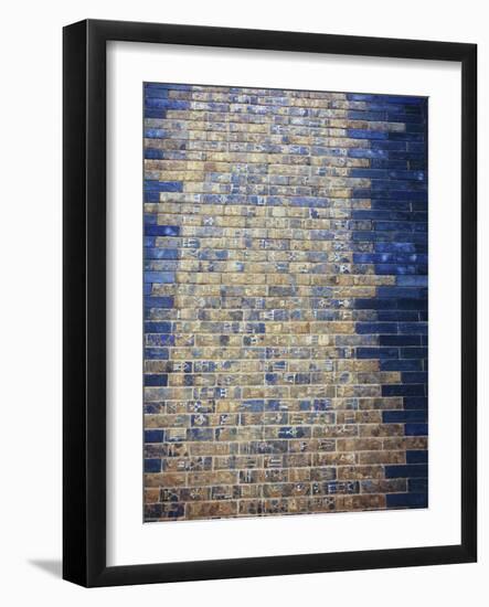Ancient Tiled Wall with Babylonic Characters-Hofmeester-Framed Photographic Print