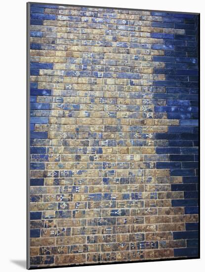 Ancient Tiled Wall with Babylonic Characters-Hofmeester-Mounted Photographic Print