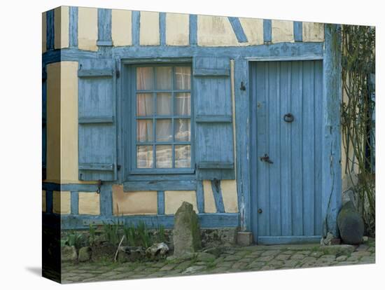 Ancient Timbered House with the Date of 1691 Carved Above Doorway, Gerberoy, Oise, Picardie, France-Tomlinson Ruth-Stretched Canvas