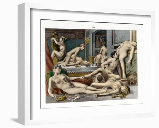 Ancient Times, from De Figuris Veneris by F.K Forberg, Engraved by the Artist, 1900-Edouard-henri Avril-Framed Giclee Print