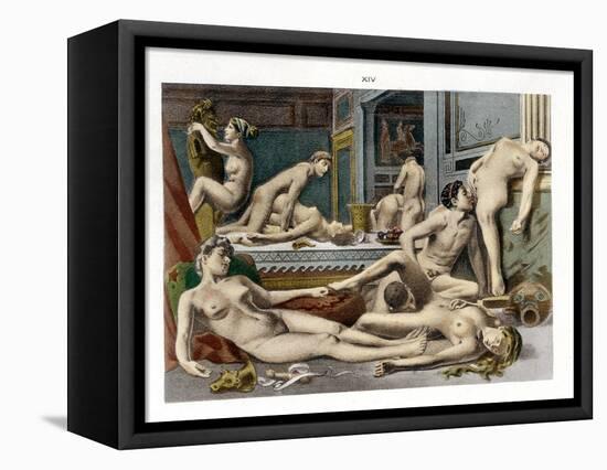Ancient Times, from De Figuris Veneris by F.K Forberg, Engraved by the Artist, 1900-Edouard-henri Avril-Framed Stretched Canvas