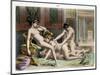 Ancient Times, Illustration of an Orgy, Plate 19 of De Figuris Veneris-Edouard-henri Avril-Mounted Giclee Print