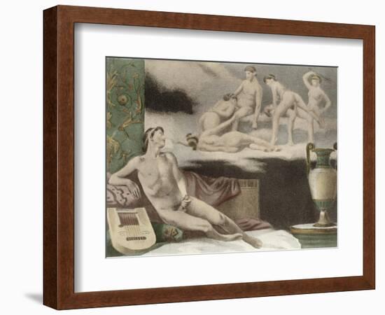 Ancient Times, Plate Xi from De Figuris Veneris by F.K Forberg, Engraved by Artist, 1900-Edouard-henri Avril-Framed Giclee Print