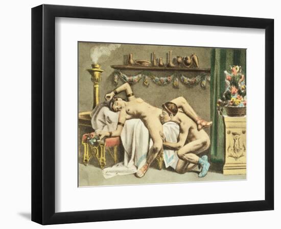 Ancient Times, plate XII of 'De Figuris Veneris' by F.K. Forberg, engraved by the artist, 1900-Edouard-henri Avril-Framed Giclee Print