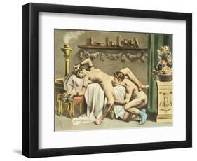 Ancient Times, plate XII of 'De Figuris Veneris' by F.K. Forberg, engraved by the artist, 1900-Edouard-henri Avril-Framed Giclee Print