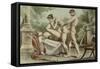 Ancient Times, Plate XVIII from "De Figuris Veneris"-Edouard-henri Avril-Framed Stretched Canvas