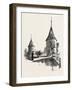 Ancient Towers at Montreal College, Canada, Nineteenth Century-null-Framed Giclee Print