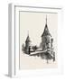 Ancient Towers at Montreal College, Canada, Nineteenth Century-null-Framed Giclee Print