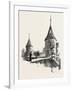 Ancient Towers at Montreal College, Canada, Nineteenth Century-null-Framed Giclee Print