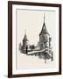 Ancient Towers at Montreal College, Canada, Nineteenth Century-null-Framed Giclee Print