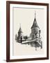 Ancient Towers at Montreal College, Canada, Nineteenth Century-null-Framed Giclee Print