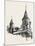 Ancient Towers at Montreal College, Canada, Nineteenth Century-null-Mounted Giclee Print