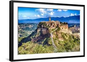 Ancient Town Civita di Bagnoregio Italy-George Oze-Framed Photographic Print