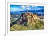 Ancient Town Civita di Bagnoregio Italy-George Oze-Framed Photographic Print