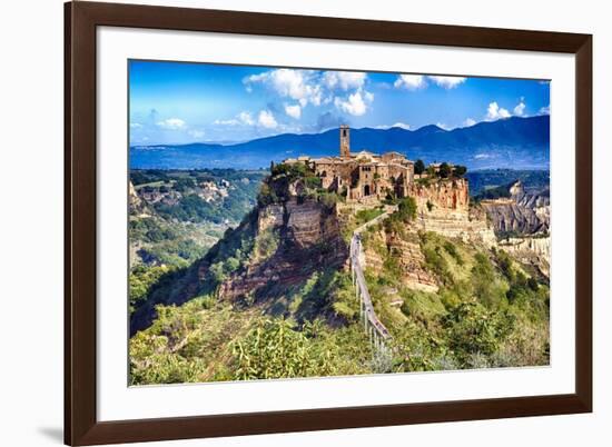 Ancient Town Civita di Bagnoregio Italy-George Oze-Framed Photographic Print