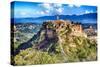 Ancient Town Civita di Bagnoregio Italy-George Oze-Stretched Canvas