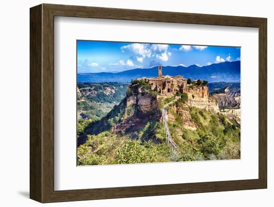 Ancient Town Civita di Bagnoregio Italy-George Oze-Framed Photographic Print