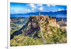 Ancient Town Civita di Bagnoregio Italy-George Oze-Framed Photographic Print