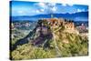 Ancient Town Civita di Bagnoregio Italy-George Oze-Stretched Canvas