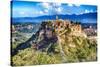 Ancient Town Civita di Bagnoregio Italy-George Oze-Stretched Canvas