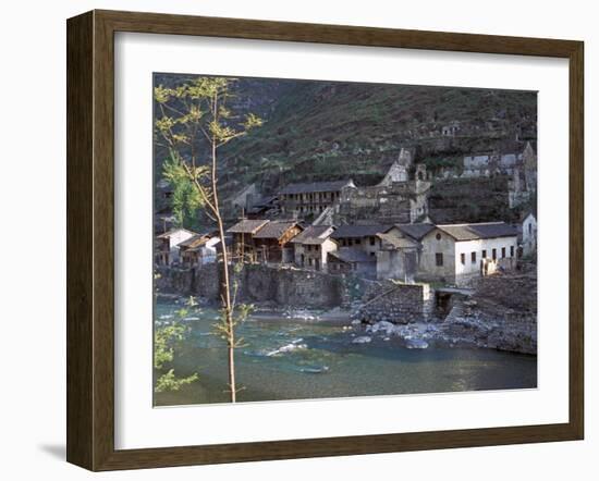 Ancient Town of Ningchang on the Yangtze River, Three Gorges, China-Keren Su-Framed Premium Photographic Print