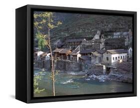 Ancient Town of Ningchang on the Yangtze River, Three Gorges, China-Keren Su-Framed Stretched Canvas