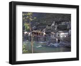 Ancient Town of Ningchang on the Yangtze River, Three Gorges, China-Keren Su-Framed Photographic Print