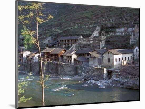 Ancient Town of Ningchang on the Yangtze River, Three Gorges, China-Keren Su-Mounted Photographic Print