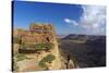 Ancient Town of Zakati, Central Mountains of Bukur, Yemen, Middle East-Bruno Morandi-Stretched Canvas