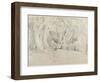 Ancient Trees, Lullingstone Park, 1828 (Graphite on Paper)-Samuel Palmer-Framed Giclee Print