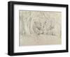 Ancient Trees, Lullingstone Park, 1828 (Graphite on Paper)-Samuel Palmer-Framed Giclee Print