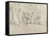 Ancient Trees, Lullingstone Park, 1828 (Graphite on Paper)-Samuel Palmer-Framed Stretched Canvas