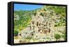 Ancient Turkish City Located in the Rock-metamorfoza-Framed Stretched Canvas