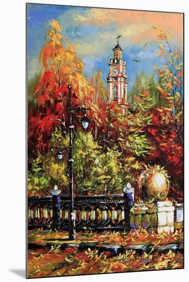 Ancient Vitebsk In The Autumn-balaikin2009-Mounted Art Print