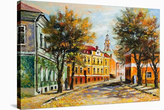 Ancient Vitebsk In The Autumn-balaikin2009-Stretched Canvas