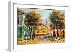 Ancient Vitebsk In The Autumn-balaikin2009-Framed Premium Giclee Print