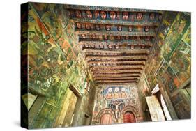 Ancient Wall Paintings in the Interior of the Debre Birhan Selassie Church-Gabrielle and Michel Therin-Weise-Stretched Canvas