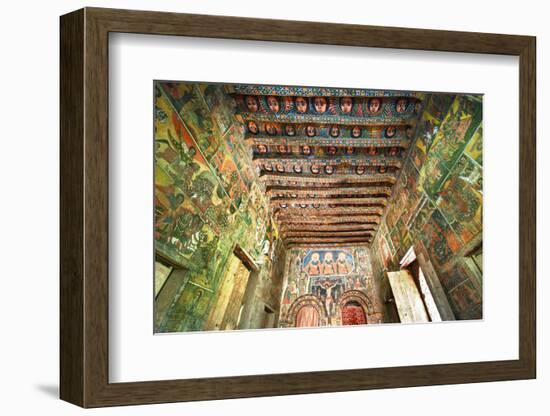 Ancient Wall Paintings in the Interior of the Debre Birhan Selassie Church-Gabrielle and Michel Therin-Weise-Framed Photographic Print