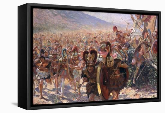 Ancient Warriors-Georges Marie Rochegrosse-Framed Stretched Canvas