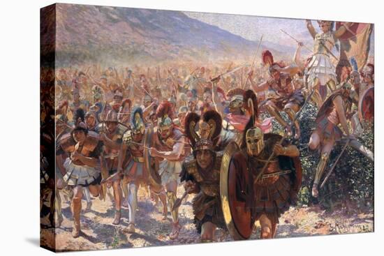 Ancient Warriors-Georges Marie Rochegrosse-Stretched Canvas