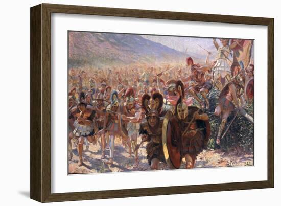 Ancient Warriors-Georges Marie Rochegrosse-Framed Giclee Print