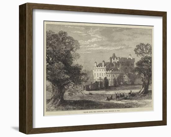 Ancrum House, Near Jedburgh, Lately Destroyed by Fire-null-Framed Giclee Print