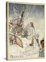And a Fairy Song, Illustration from 'Midsummer Nights Dream' by William Shakespeare, 1908-Arthur Rackham-Stretched Canvas