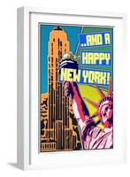 And A Happy New York-Cristian Mielu-Framed Art Print