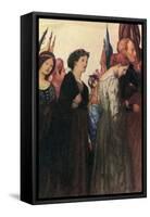 And Beauty Making Beautiful Old Rhyme, in Praise of Ladies Dead and Lovely Knights-Robert Anning Bell-Framed Stretched Canvas