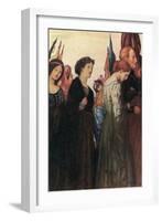 And Beauty Making Beautiful Old Rhyme, in Praise of Ladies Dead and Lovely Knights-Robert Anning Bell-Framed Giclee Print