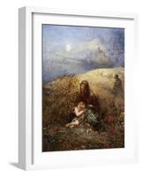 And Dora Took the Child and Went Her Way-Alfred Joseph Woolmer-Framed Giclee Print