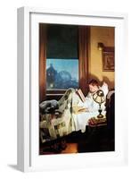 And Every Lad May Be Aladdin (or Reading in Bed)-Norman Rockwell-Framed Giclee Print